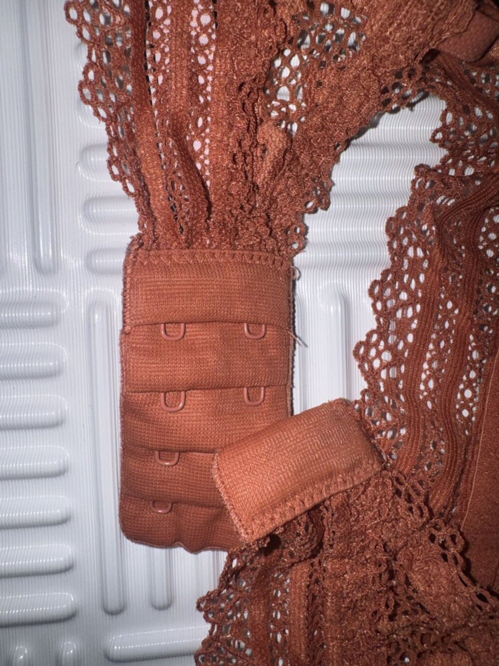 Victoria’s Secret Rust Lace Longline Bralette Size M Wireless - Picture 4 of 4